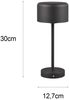 Reality Leuchten 'Jeff' LED Akku Tischleuchte inkl. 1.5 Watt LED, 4 fach Touch, Metall schwarz matt, Ø 10 x H 30 cm Bild 4