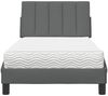 vidaXL Bett mit Matratze "Hanko" Dunkelgrau 80x200 cm Stoff 3310490 Bild 5