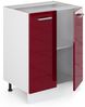 Küchenunterschrank R-Line Rot Hochglanz 60 cm , AP Eiche Vicco Bild 4