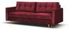 Beautysofa Schlafsofa Sigurd, mit Schlaffunktion und Bettkasten, Polstersofa aus Velours, Sofa im skandinavischen Stil Bild 4