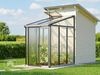 GFP Gewächshaus Anlehngewächshaus Ella 32 - Aluminium - 137x194 cm - 16 mm Polycarbonat-Platten Bild 2