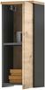 Hängeschrank >Memphis< Grau / Artisan Eiche Dekor - 30x70x23cm (BxHxT) Bild 3