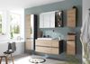 Hängeschrank >Memphis< Grau / Artisan Eiche Dekor - 30x70x23cm (BxHxT) Bild 5