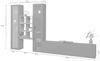 Dmora Ausgestattete Wand Lome, 3-türiges TV-Ständer-Wohnzimmerset, Mehrzweck-Wohnzimmermöbel mit Vitrine und LED-Licht, 100 % Made in Italy, 320 x 30 x 180 cm, Anthrazit, Bild 3