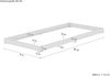 Studentenbett Futon extra niedriges Unterschiebbett 90x190 Fichte Tanne geölt V-60.47-09-190 Rollrost und Matratzen inkl. Bild 4