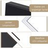 Nettlife LED Deckenleuchte Schwarz Eckig 12/20/24W Warmweiß Küchenlampe Schlafzimmer, LED fest integriert, Modern Esszimmerlampe für Wohnzimmer Kinderzimmer Flur Büro Bild 4