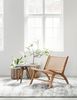 Sessel Lazy aus Teakholz, skandinavischer Stil, Natur, komfortables Design für Dein Zuhause Bild 2