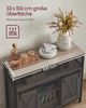 Vasagle Sideboard mit 2 Schiebetüren und verstellbaren Ablagen, Spanplatte, 33 x 100 x 80 cm, Greige / Schwarz Bild 4