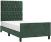 vidaXL Bettgestell ohne Matratze Dunkelgrün 90x200 cm Samt 3125919 Bild 3