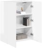 vidaXL TV-Wandschrank Hochglanz Weiß 59,5 x 31 x 80 cm Holzwerkstoff 892363 Bild 3