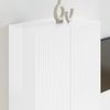 vidaXL TV-Wandschrank Hochglanz Weiß 59,5 x 31 x 80 cm Holzwerkstoff 892363 Bild 4