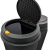 Spetebo Mülleimer Abfalleimer 2x25 Liter Duo Bin - schwarz, Doppel Müll Eimer Abfall Trenner Bild 3