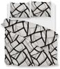 Zo! Home Flanell Bettwäsche 135x200 Serena Grey Retro Abstrakt schwarz beige Bild 2