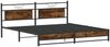 vidaXL Metallbett ohne Matratze Räuchereiche 200x200 cm 3325112 Bild 5
