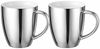 Neuetischkultur Tasse Becher Set silberfarben 2 teilig 250 ml mit Henkel, Keramik Bild 4