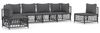 vidaXL 6-tlg. Garten-Lounge-Set mit Kissen Anthrazit Stahl 3186843 Bild 2
