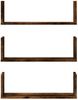 vidaXL Wandregale 3 Stk. Räuchereiche 58x18x18 cm Holzwerkstoff 853285 Bild 4