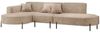 Ecksofa Designersofa VALENCIA in Stoff Noel Beige Ottomane Links Bild 2
