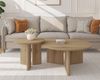 OTTO home Couchtisch Cassian (1-St), schöne Holzoptik, modernes Fußgestell, Ø80 cm Bild 2
