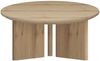 OTTO home Couchtisch Cassian (1-St), schöne Holzoptik, modernes Fußgestell, Ø80 cm Bild 4