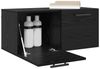vidaXL Wandschrank Wandmontiert Schwarz Eichen-Optik 80 x 36.5 x 35 cm 879560 Bild 3