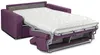 Schlafsofa 2-Sitzer Stoff VIZIR - Violett - Liegefläche: 120 cm - Matratzenhöhe: 14 cm Bild 4