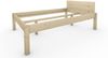 Pfostenbett Massivholzbett (Fichte) "Daybett" 120 x 190 cm 48 cm Holzbett 300kg Bild 2