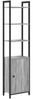 vidaXL Bücherregal Graues Sonoma 40 x 24 x 161 cm Holzwerkstoff 883853 Bild 2