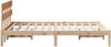 vidaXL Bettgestell mit Kopfteil Braun 120 x 200 cm Massivholz Kiefer 872164 Bild 5