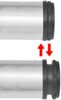 4x höhenverstellbares Tischbein gebürstetes Nickel 710 mm 242145 Bild 3