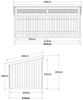 Plus Gartenhaus Nordic Multi 416 x 208 cm natur offen mit Dachpappe Bild 3