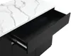Vente-unique - MEILI Küchenmöbel Holz, Platte SchwarzWeiß - B 65 cm x H 90 cm x L 130 cm Bild 5