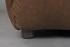 HACKMAN Hocker 100 x 100 cm Echtleder Dunkelbraun von DUTCHBONE Bild 3