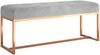 vidaXL Sitzbank Grau 110x36x45 cm Samt 350603 Bild 2