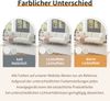 Sofabett, Samt mit verstellbarer Rückenlehne & Armlehnen, 215x81,5 cm Liegefläche, altweiß Bild 5