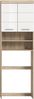 INOSIGN Waschmaschinenumbauschrank Siena, Breite 63cm, für Waschmaschine & Trockner, 2 Türen, MDF-Front in verschiedenen Farben, Überbauschrank, Umbauschrank, Badschrank Bild 3