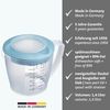 Westmark Rührbecher mit Deckel Helena 1,4 L blau Bild 1