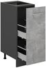 Apothekerschrank R-Line Beton 30 cm , AP Eiche Vicco Bild 5