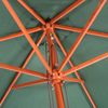 Sonnenschirm Florida, Gartenschirm Marktschirm, Ø 3m Polyester/Holz ~ olivgrün Bild 4
