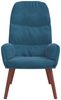 vidaXL Relaxsessel Blau Samt 4102620 Bild 3