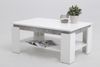 Couchtisch >TIM II< in weiß/Beton-Optik aus Holzwerkstoff - 90x40x60cm (BxHxT) Bild 3