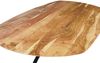 Esszimmertisch Oval 200 x 100cm Akazienholz massiv natur Spider-Gestell schwarz RAMA 136983238 Bild 5