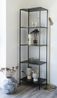 Modernes Regal LEVEN schwarz Metall + 5 Regalböden ca. 51x36x170 cm Bild 5