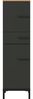 Germania Mediumschrank GW-Yonkers, in Graphit/Navarra-Eiche-Nb, mit Selbsteinzug der Schubladen, 34 x 123 x 34 cm (BxHxT) Bild 3