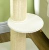 Katzenbaum 45x45x91 cm mit Sisal-Kratzpfosten und Liegeplattform in Cremeweiß Bild 2
