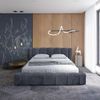 Polsterbett Doppelbett HAILEY 140x200cm Komplettset Stoff Tender Way Dunkelblau Bild 2