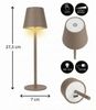 Coen Bakker Deco BV LED Tischleuchte Touch Tischlampe Dimmbar Akku IP44 Glatt Klein, Touch-Funktion, LED fest verbaut, Warmweiß, Kaltweiß, Tageslichtweiß Bild 3