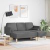 vidaXL Sofa Set mit Kissen 2 pcs Dunkelgrau Polyester 3329253 Bild 3