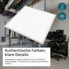 LUXULA LED Panel 62X62 cm Büro Einbauleuchte, LED fest integriert, Warmweiß, Backlight Ratserdeckenleuchte Bild 4