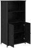 vidaXL Highboard Schwarz Eichen-Optik 62 x 36 x 121,5 cm Holzwerkstoff 882256 Bild 5